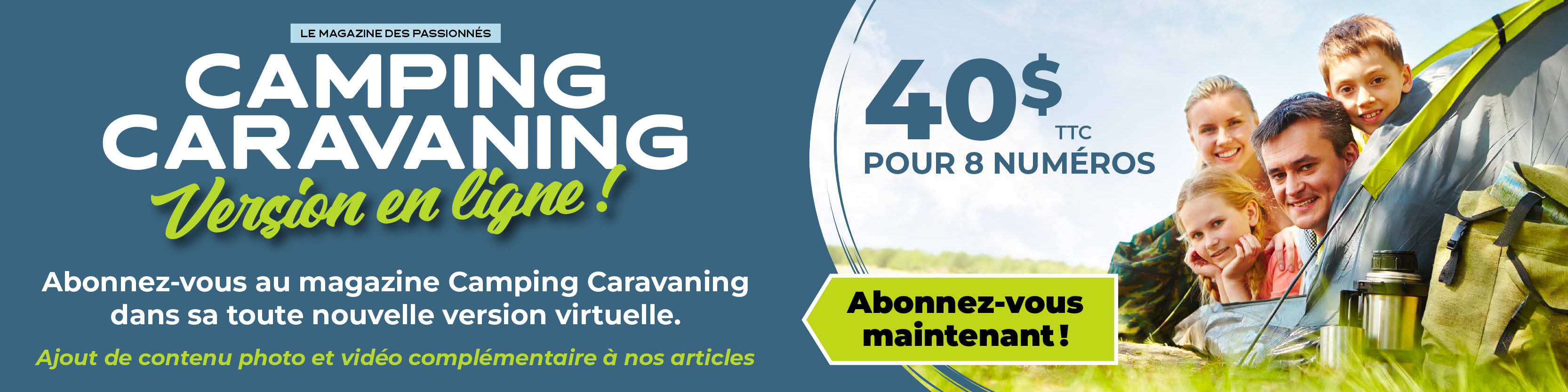 Publicité - Magazine Camping Caravaning Publicité - Magazine Camping Caravaning